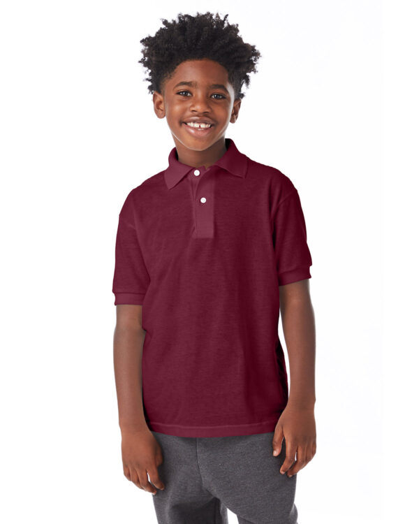 Hanes Youth 50/50 EcoSmart® Jersey Knit Polo 054Y