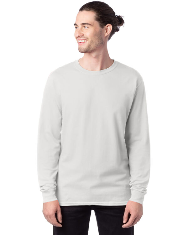 Hanes Men's 5.2 oz. ComfortSoft® Cotton Long-Sleeve T-Shirt 5286