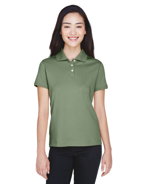 Devon & Jones Ladies' Solid Perfect Pima Interlock Polo D140SW