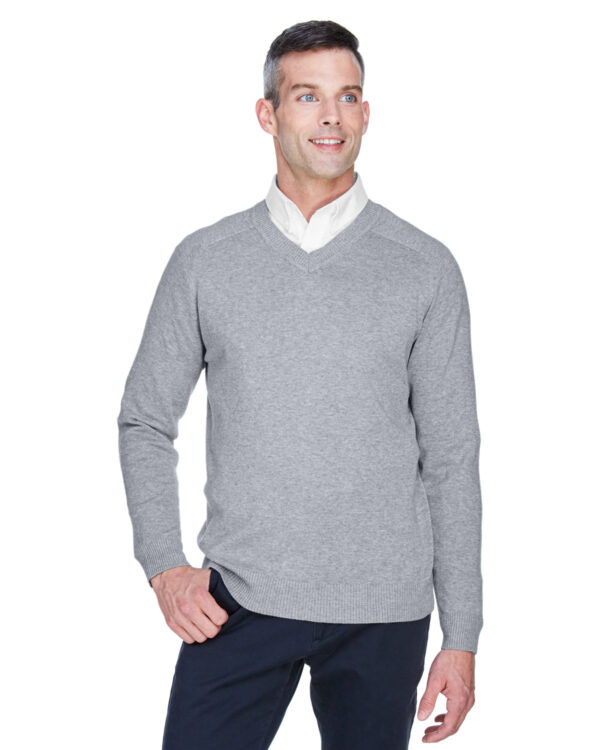 Devon & Jones Men's V-Neck Sweater D475