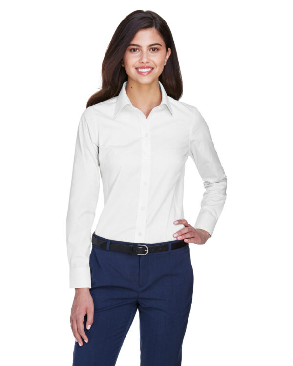 Devon & Jones Ladies' Crown Collection® Solid Oxford Woven Shirt D630W