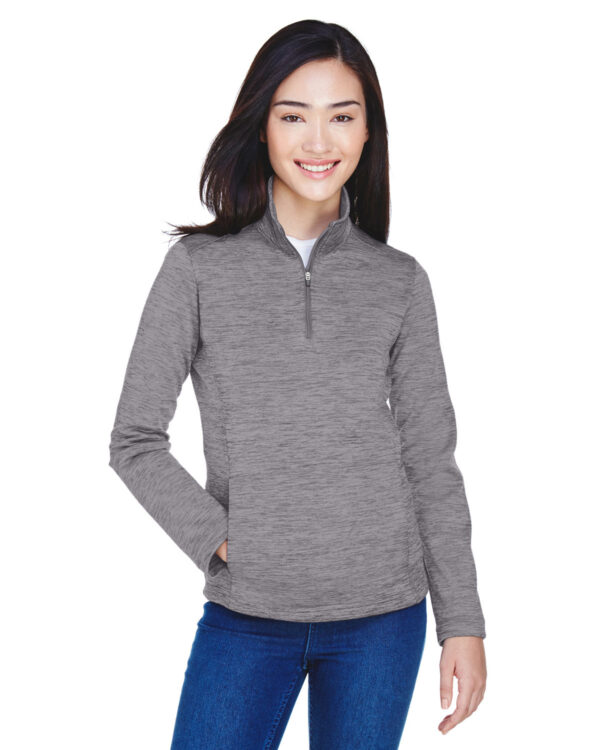 Devon & Jones Ladies' Newbury Mélange Fleece Quarter-Zip DG798W