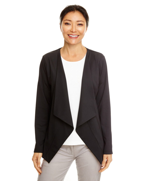 Devon & Jones Ladies' Perfect Fit Draped Open Blazer DP465W