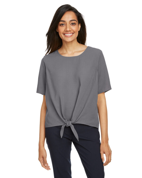 Devon & Jones Ladies' Perfect Fit Tie-Front Blouse DP617W