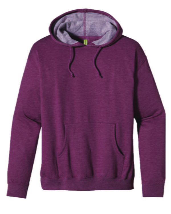 econscious Unisex Heathered Fleece Pullover Hooded Sweatshirt EC5570