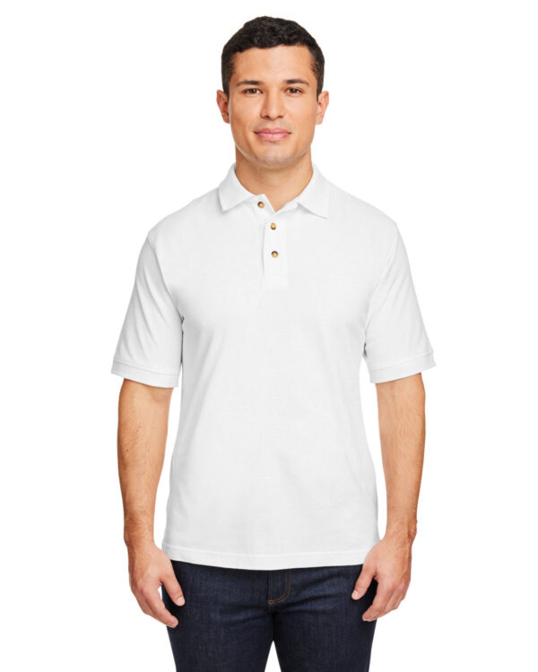 Harriton Men's 6 oz. Ringspun Cotton Piqué Short-Sleeve Polo M200