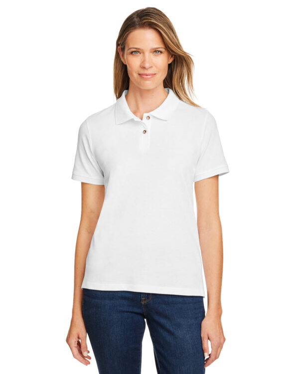 Harriton Ladies' 6 oz. Ringspun Cotton Piqué Short-Sleeve Polo M200W