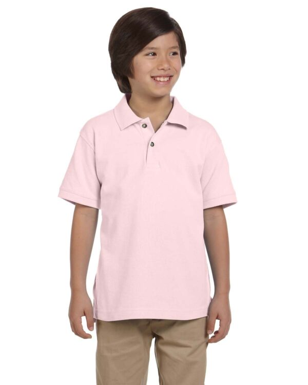 Harriton Youth 6 oz. Ringspun Cotton Piqué Short-Sleeve Polo M200Y