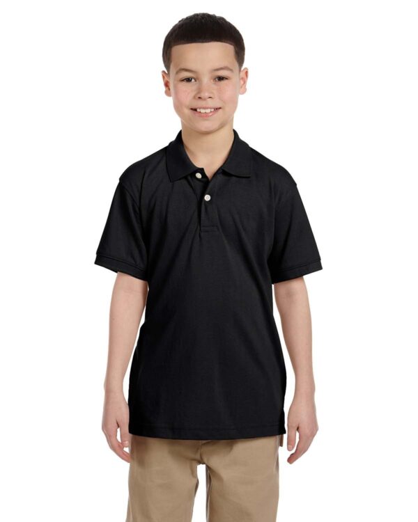 Harriton Youth 5.6 oz. Easy Blend Polo M265Y