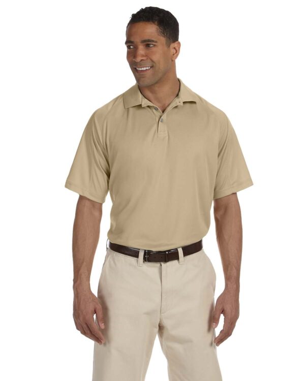 Harriton Men's 3.8 oz. Polytech Mesh Insert Polo M374