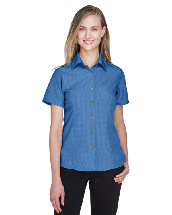 Harriton Ladies' Barbados Textured Camp Shirt M560W