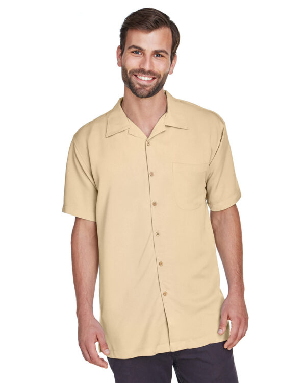 Harriton Men's Bahama Cord Camp Shirt M570