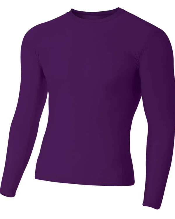 A4 Youth Long Sleeve Compression Crewneck T-Shirt NB3133