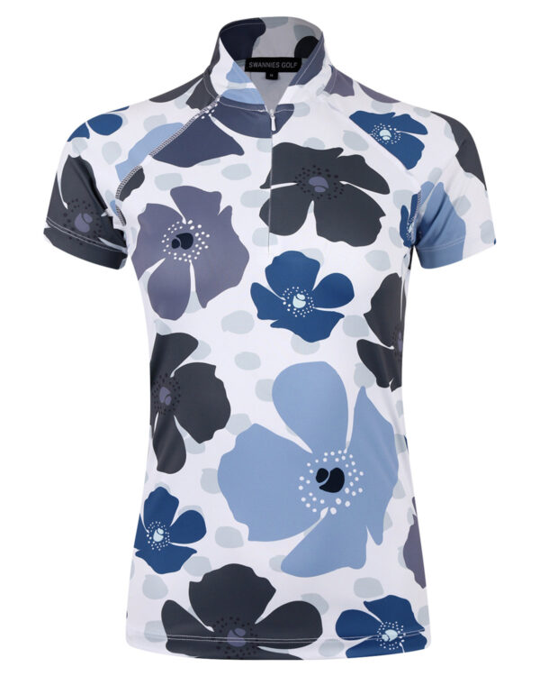 Swannies Golf Ladies' Maria Printed Polo SW6000L