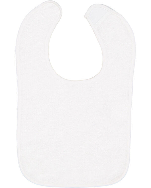 Rabbit Skins Infant Contrast Trim Terry Bib 1003