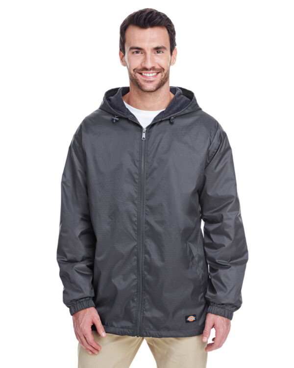 Dickies Men's Fleece-Lined Hooded Nylon Jacket 33237