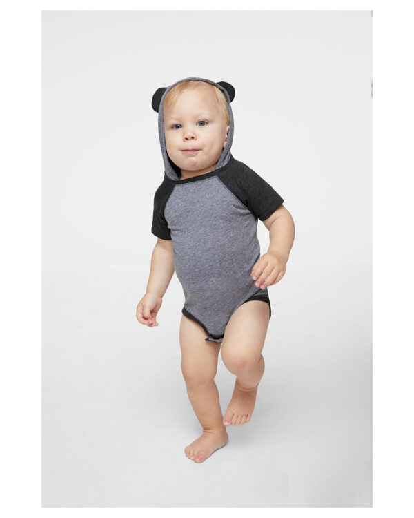 Rabbit Skins Infant Character Hooded Bodysuit with Ears 4417