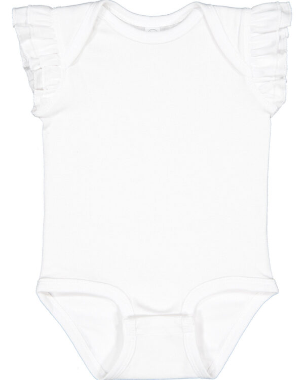 Rabbit Skins Infant Flutter Sleeve Bodysuit 4439