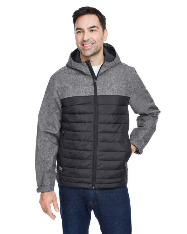 Dri Duck Men's Pinnacle Puffer Body Softshell Hooded Jacket 5324