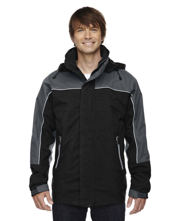 North End Adult 3-in-1 Seam-Sealed Mid-Length Jacket with Piping 88052