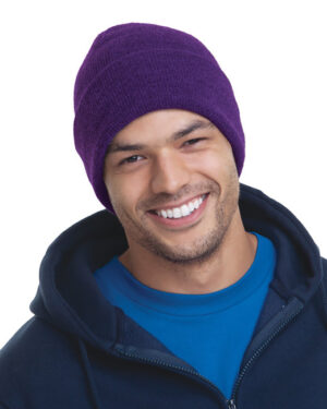 Bayside 100% Acrylic Knit Cuff Beanie BA3825
