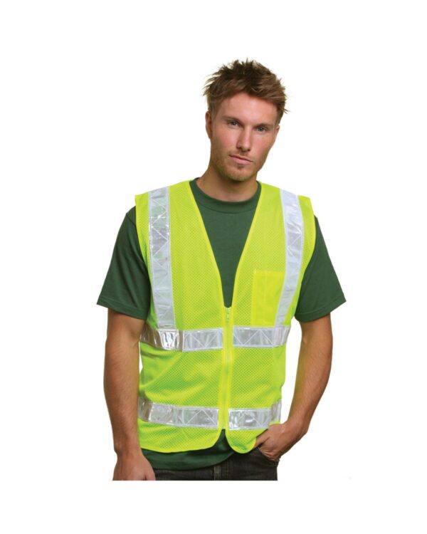 Bayside Mesh Safety Vest - Lime BA3785