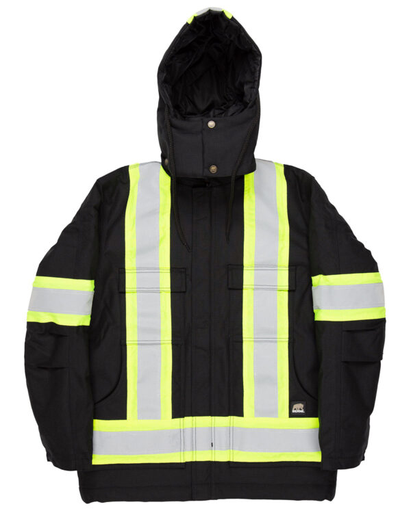 Berne Men's Safety Striped Arctic Insulated Chore Coat HVNCH03