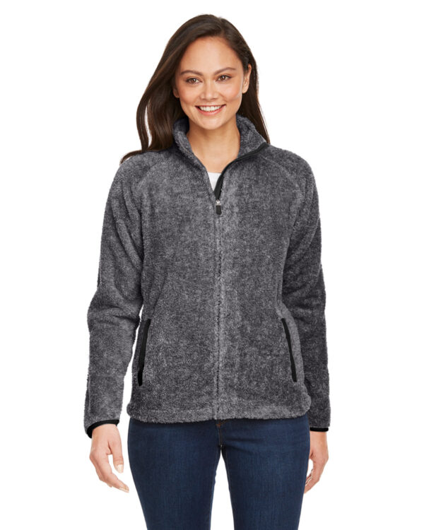 J America Ladies Boundary Shag Full Zip JA8463