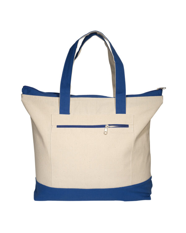 Prime Line Zippered Cotton Boat Tote LT-3083