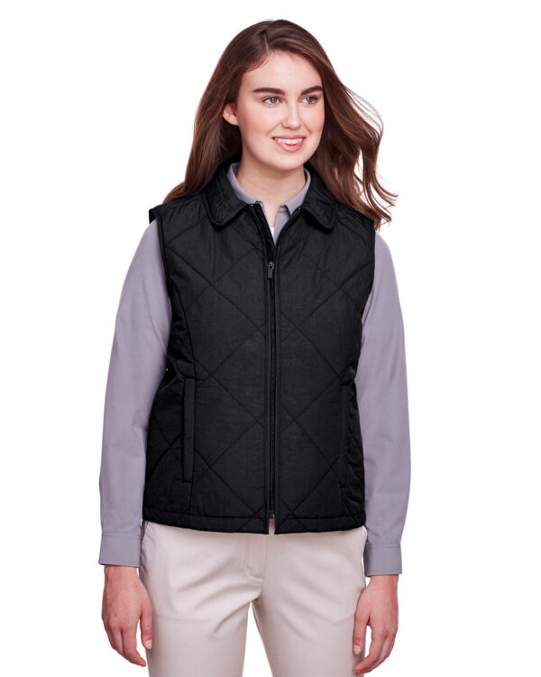 UltraClub Ladies' Dawson Quilted Hacking Vest UC709W