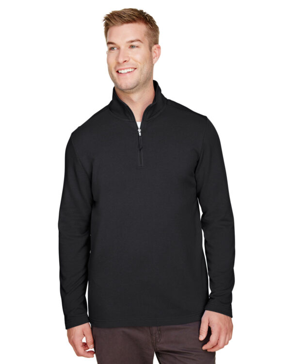 UltraClub Men's Coastal Pique Fleece Quarter-Zip UC792