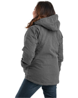 Alternative view of Berne Ladies' Heathered Duck Hooded Jacket WHJ65