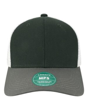 Mid-Pro Snapback Trucker Cap - Black/ Dark Grey/ Silver
