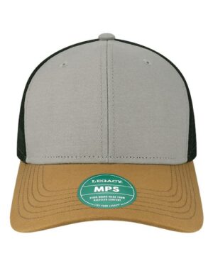 Mid-Pro Snapback Trucker Cap - Grey/ Caramel/ Black