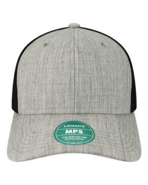Mid-Pro Snapback Trucker Cap - Melange Grey/ Black