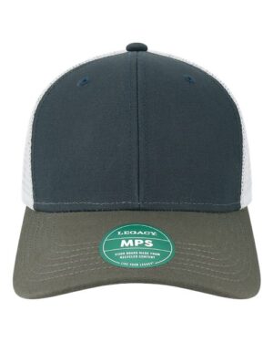 Mid-Pro Snapback Trucker Cap - Navy/ Dark Grey/ Silver