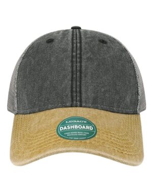 Dashboard Trucker Cap - Black/ Camel/ Grey