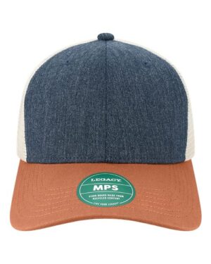 Mid-Pro Snapback Trucker Cap - Melange Navy/ Bronze/ Stone