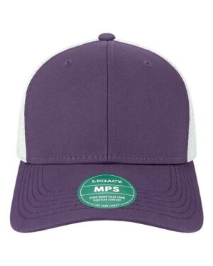 Mid-Pro Snapback Trucker Cap - Purple/ White