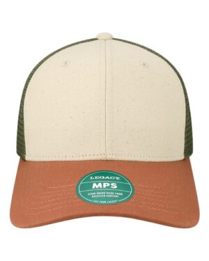 Mid-Pro Snapback Trucker Cap - Stone/ Bronze/ Light Olive Green