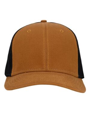 Hudson Flex Cap - Saddle/ Black