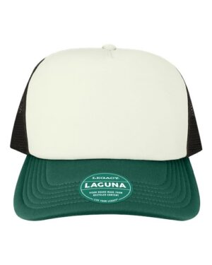 Laguna Cap - Cream/ Green/ Black