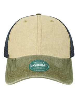 Dashboard Trucker Cap - Stone/ Olive/ Navy