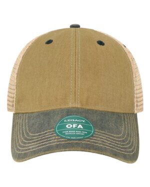 Old Favorite Trucker Cap - Dark Tan/ Navy