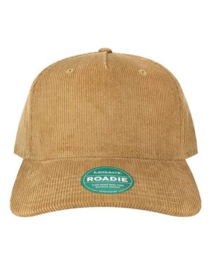 Five-Panel Trucker Cap - Khaki Corduroy