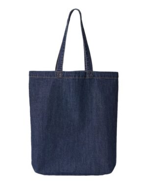 Alternative view of Cotton Denim Gusseted Tote Bag