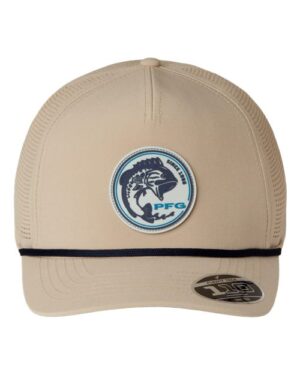 Tidal Pursuit™ 3D Stretch Snapback Cap - Ancient Fossil/ Fish Circle Bass