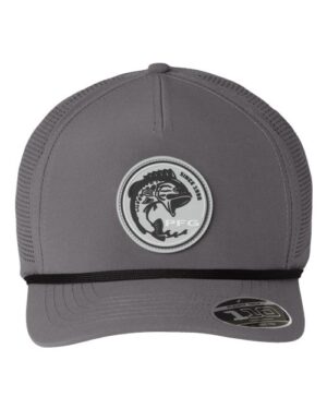 Tidal Pursuit™ 3D Stretch Snapback Cap - City Grey/ Fish Circle Bass