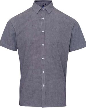 Men's Microcheck Gingham Cotton Shirt