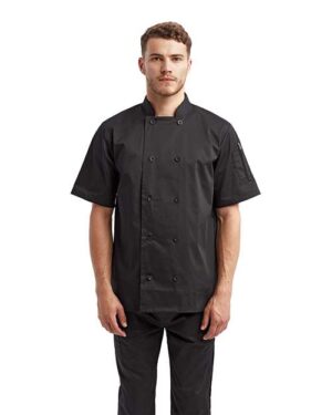 Unisex Short Sleeve Recycled Chef Coat